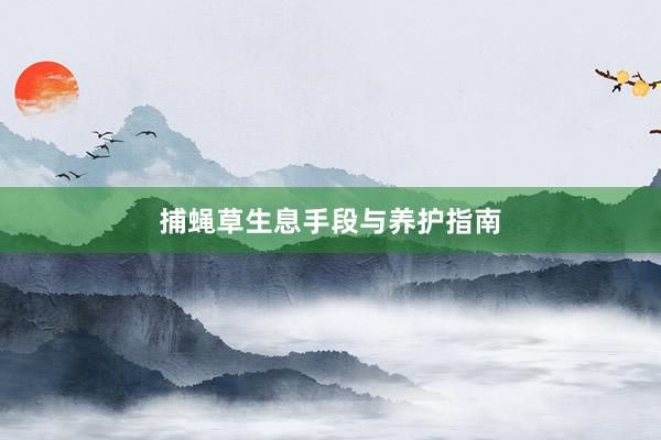 捕蝇草生息手段与养护指南